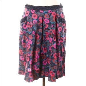 Marc Jacobs Navy Floral Skirt